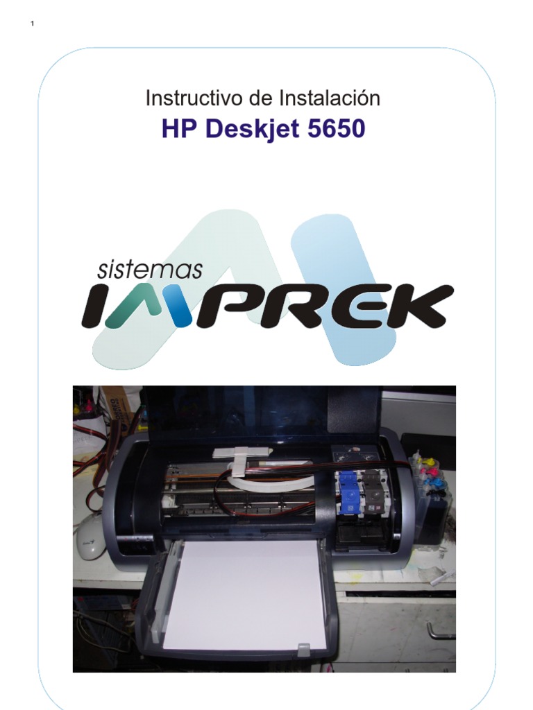 Instalación HP Deskjet 5650 | PDF | Impresora (Computación ...