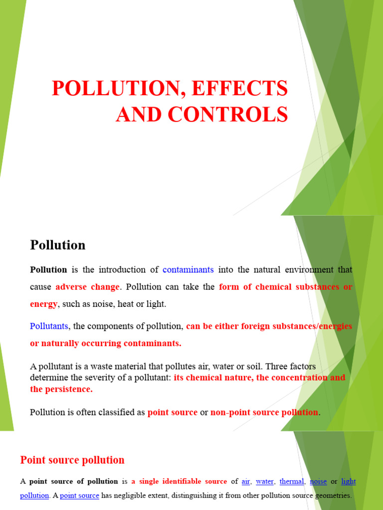 Pollution Types, Effects, and Controls | PDF | Water Pollution | Pollution