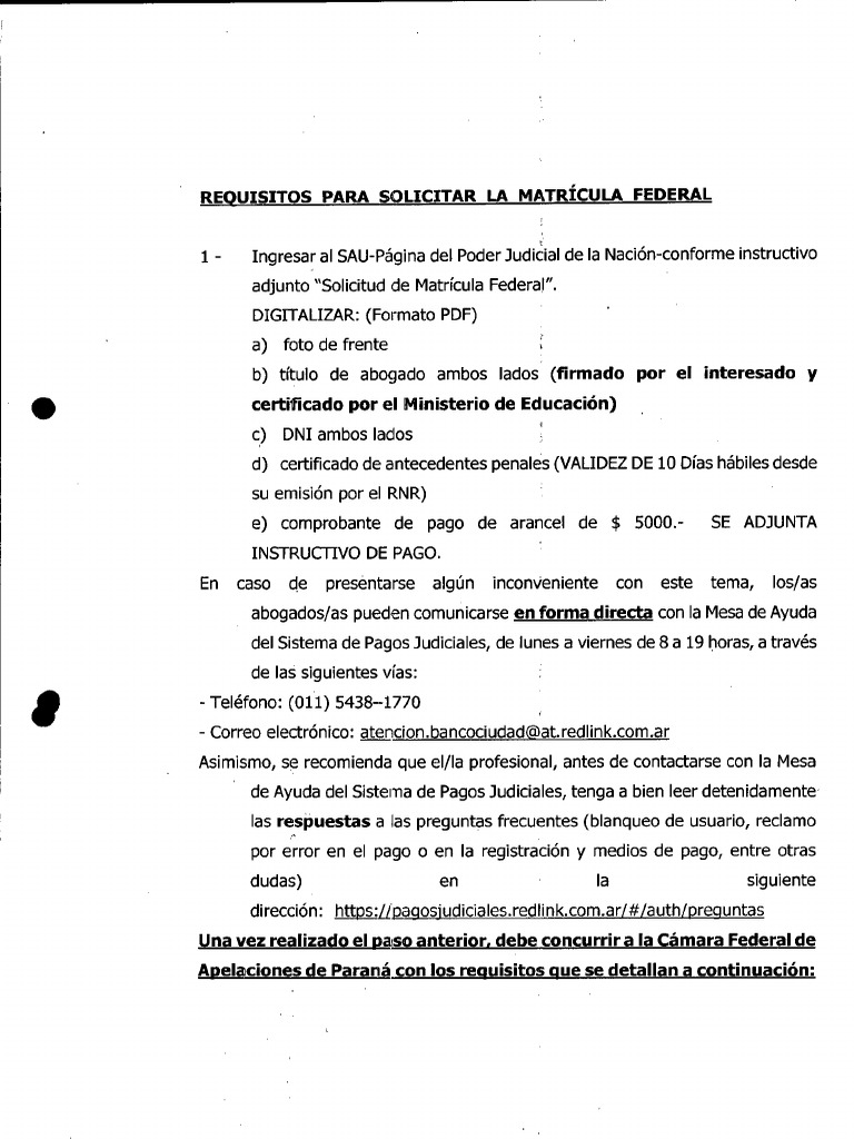 Requisitos matricula federal ley 22192 pdf gobierno