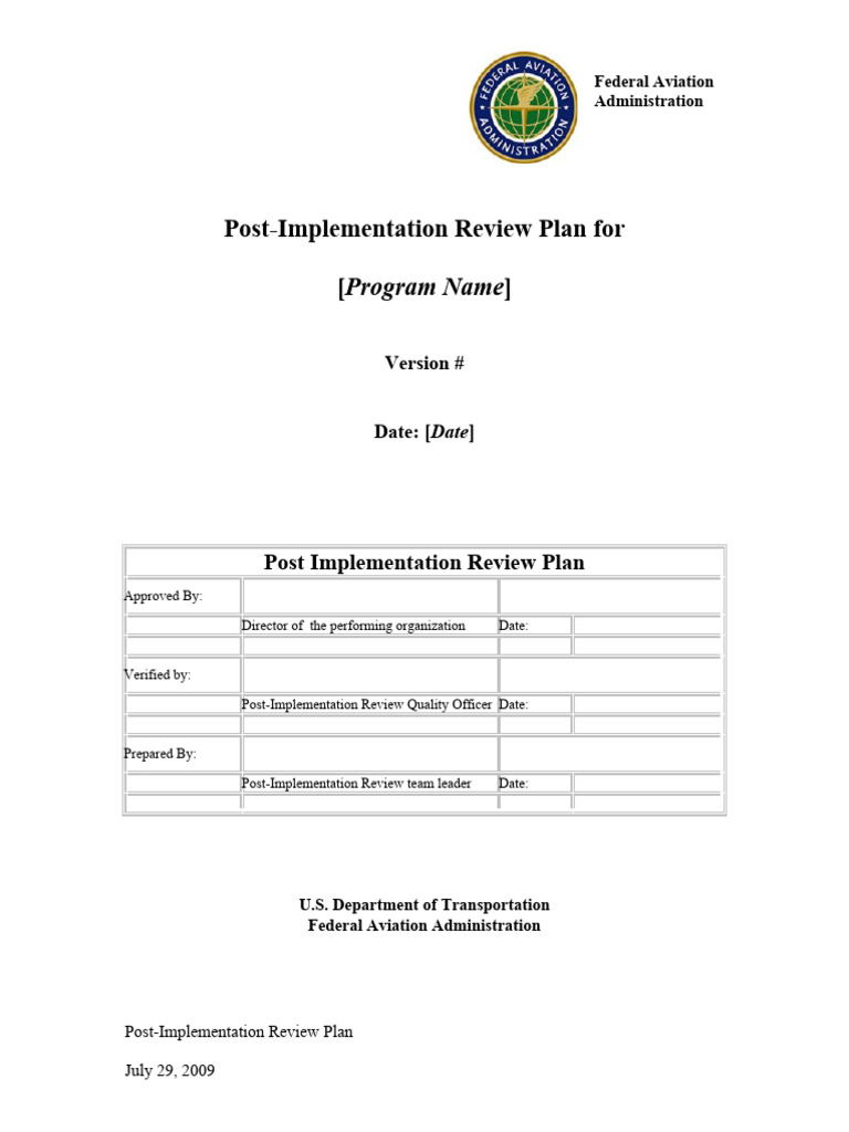 Post Project Review Template A Work Plan | PDF | Data | Reliability ...