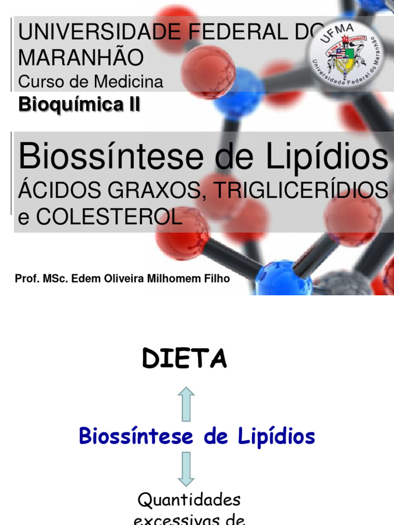 Aula 7 - Biossíntese de Lipídios | PDF | Biossíntese | Ácido graxo