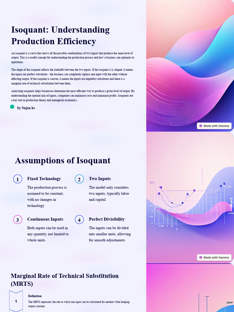 Isoquant Understanding Production Efficiency | PDF | Production And ...