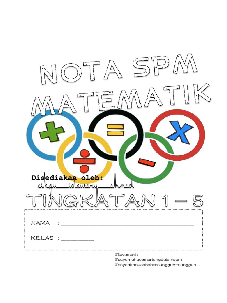 Rumus Matematik SPM Lengkap | PDF