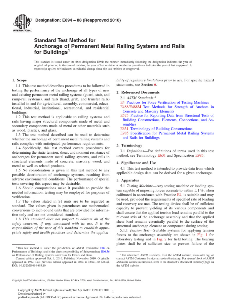 Astm E894-88 (2010) | PDF | Stress (Mechanics) | Deformation (Engineering)