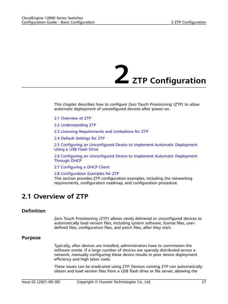 01-02 ZTP Configuration | PDF | File Transfer Protocol | Ip Address