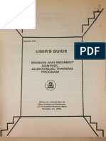 User's Guide: Erosion and Sediment Control Audiovisual Training Program