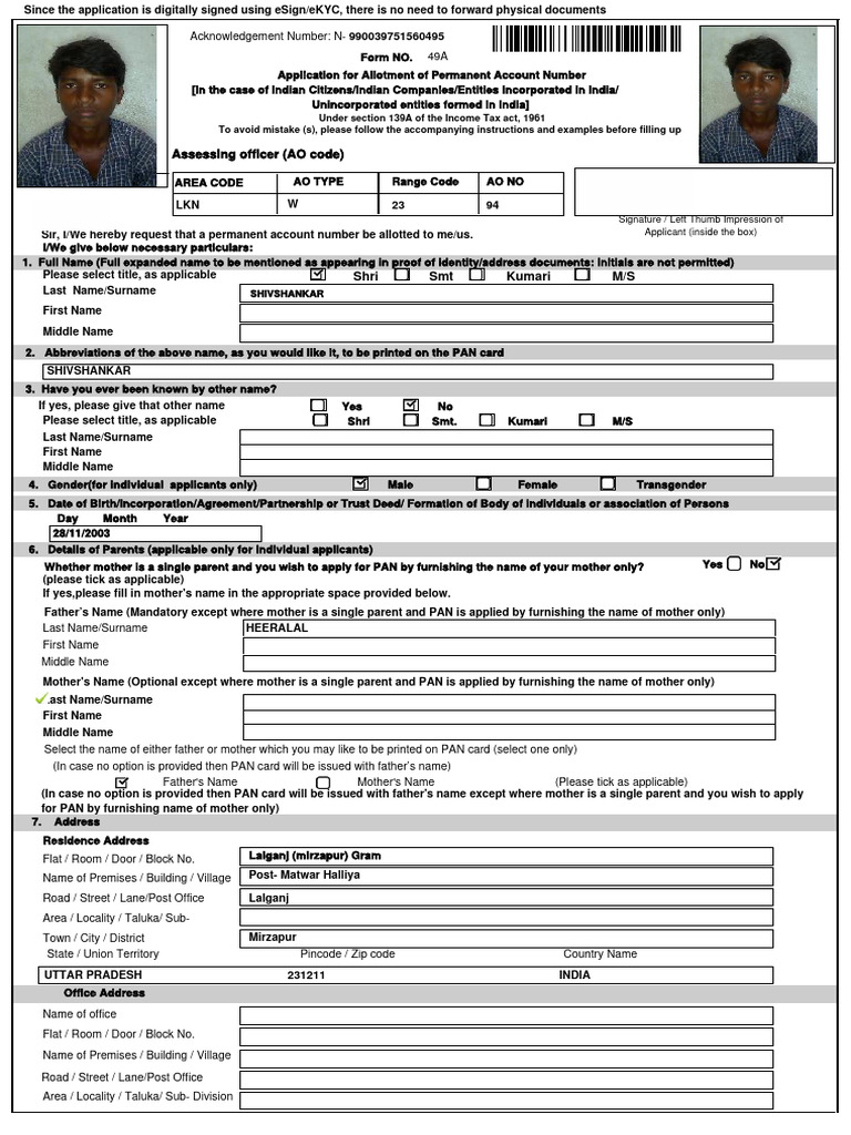 Assessing Officer (AO Code) | PDF