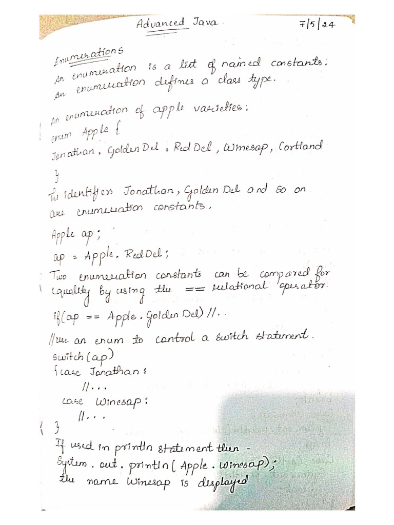 Advanced Java Module 1 Notes | PDF