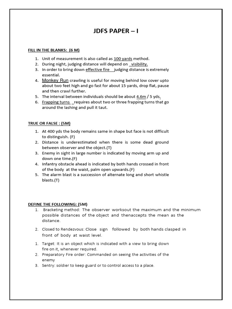 JDFS Paper I: NCC Training Insights | PDF | Gun | Warfare