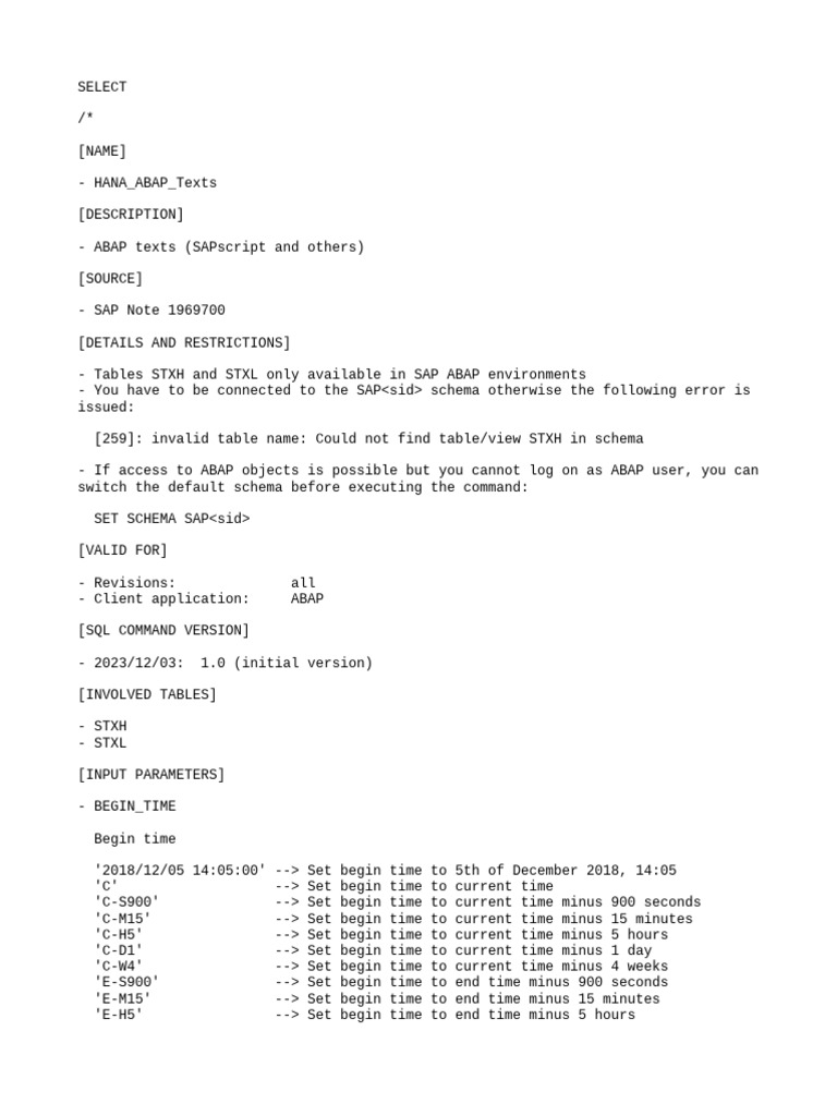 Hana abap texts pdf data management software information technology