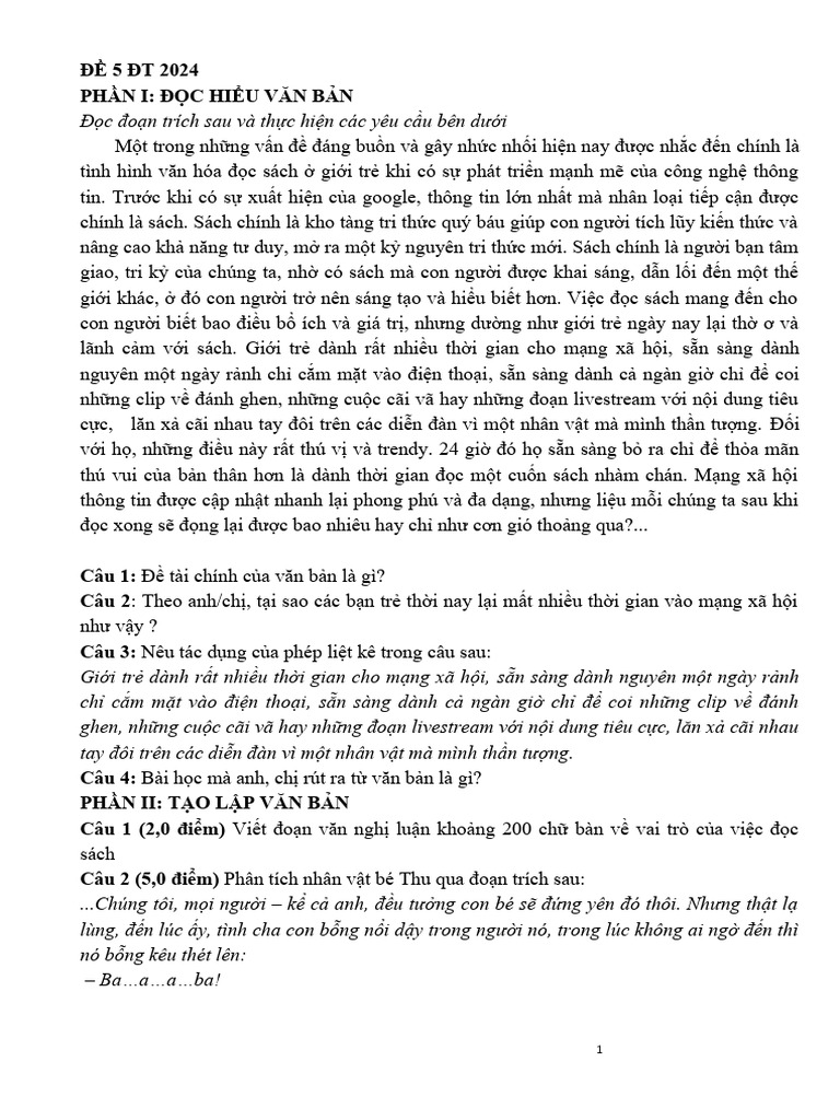 De 5 DT 2024 | PDF