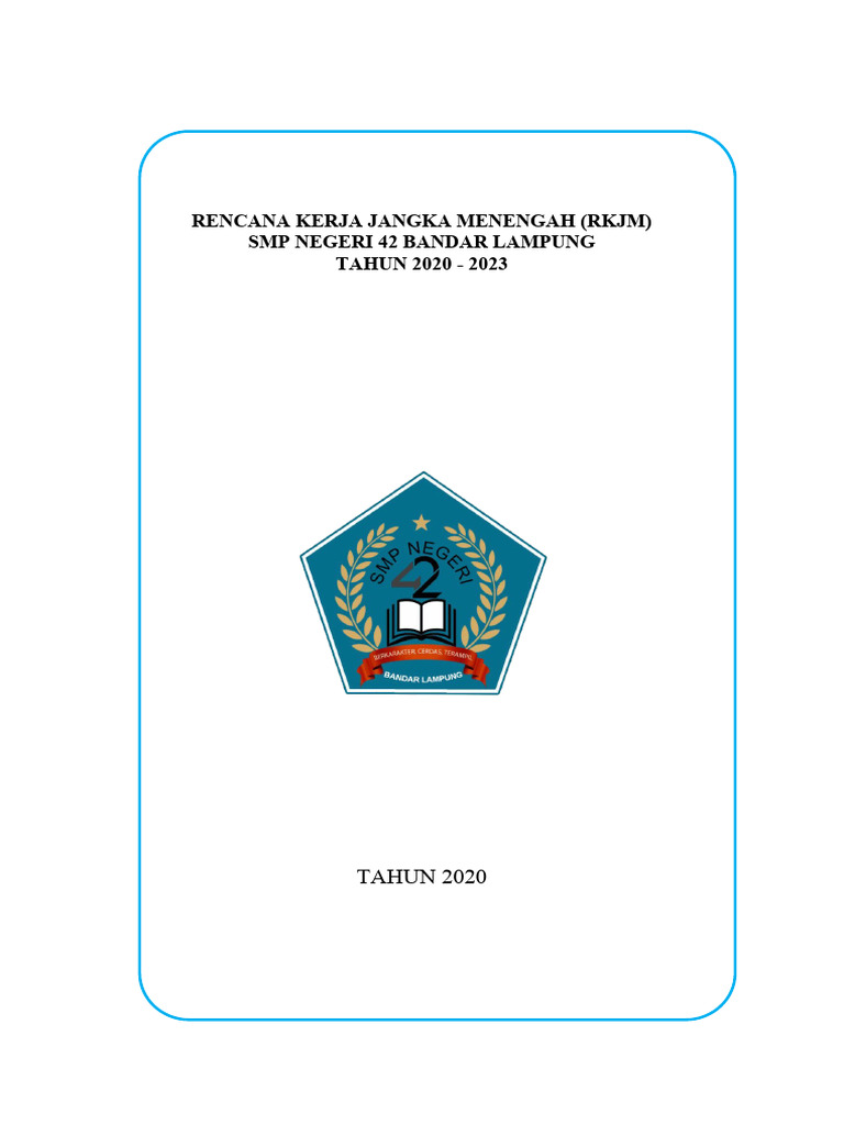 RKJM SMP Negeri 42 Bandar Lampung 2020-2023 | PDF