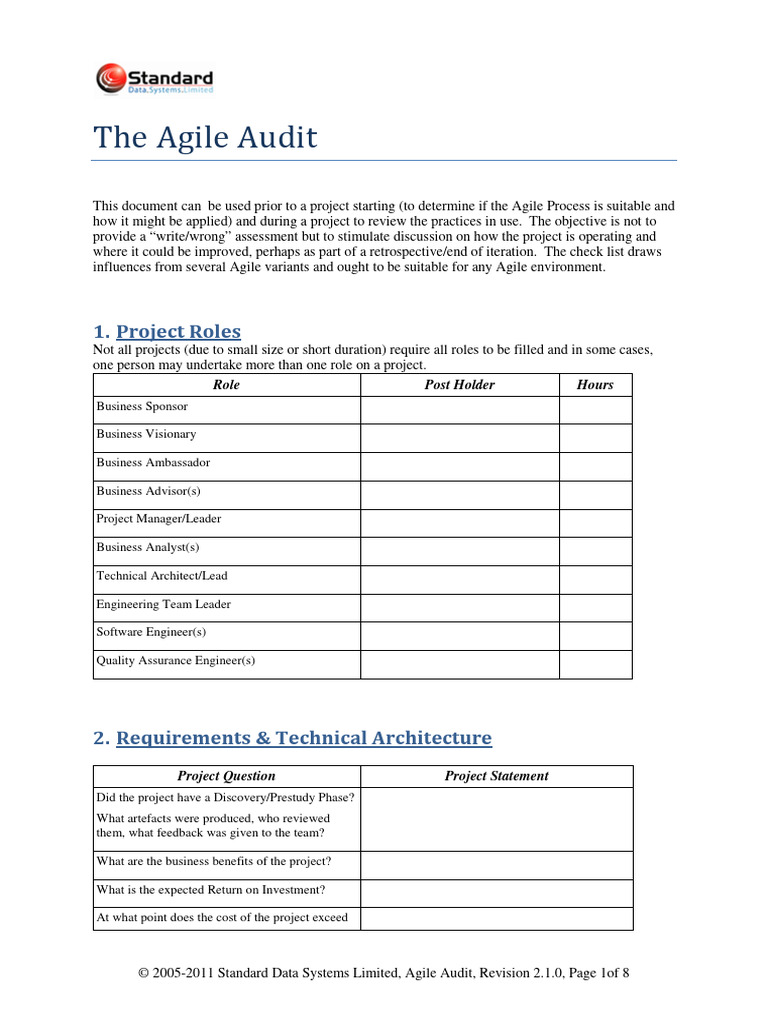 Agile Audit - Good Interview Questions | PDF | Agile Software ...