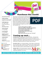 Momsense This Month!: Upcoming Events