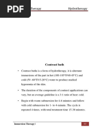 Contrast Bath Instructions for Hands and Feet | PDF