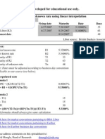 Linear Interpolation ISDA