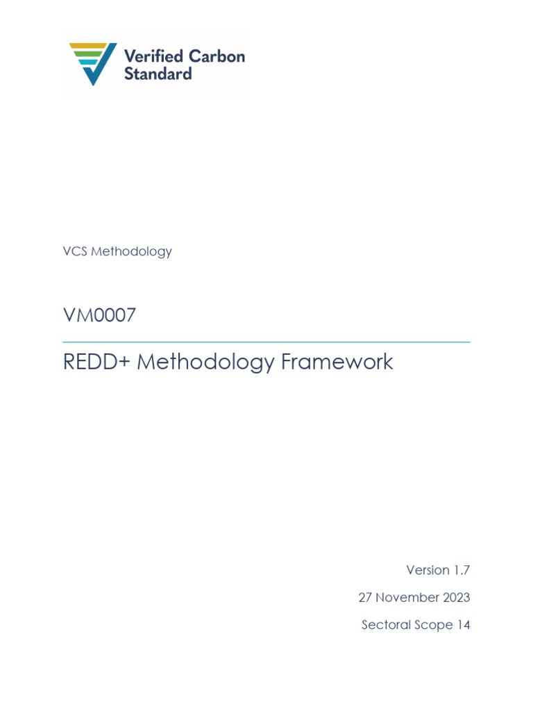 VM0007 REDD+ Methodology Overview | PDF | Wetland | Deforestation