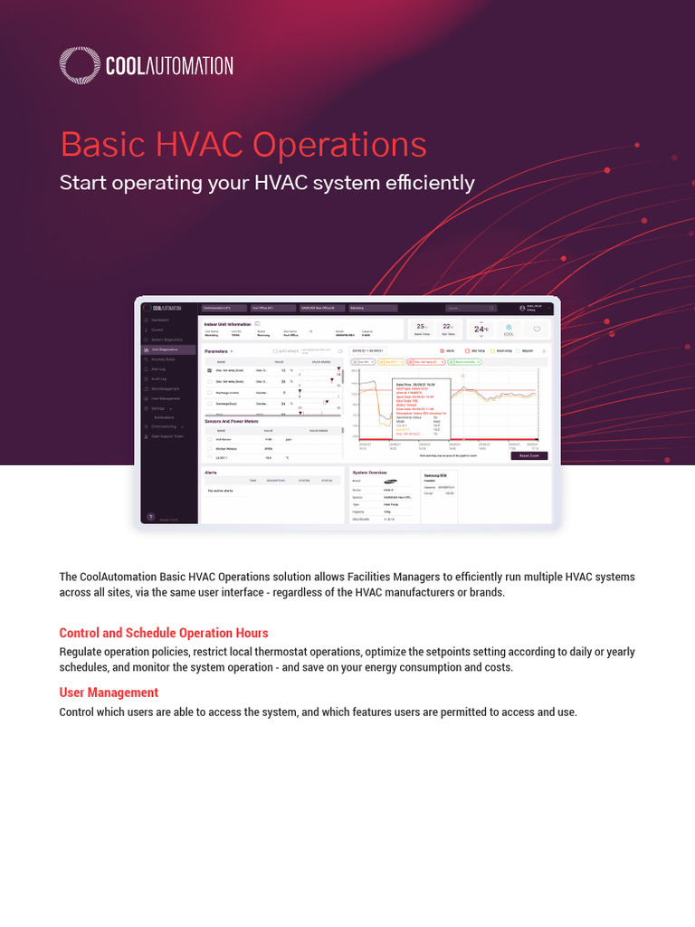 CoolAutomation Basic HVAC Operation | PDF | Cloud Computing | Building ...