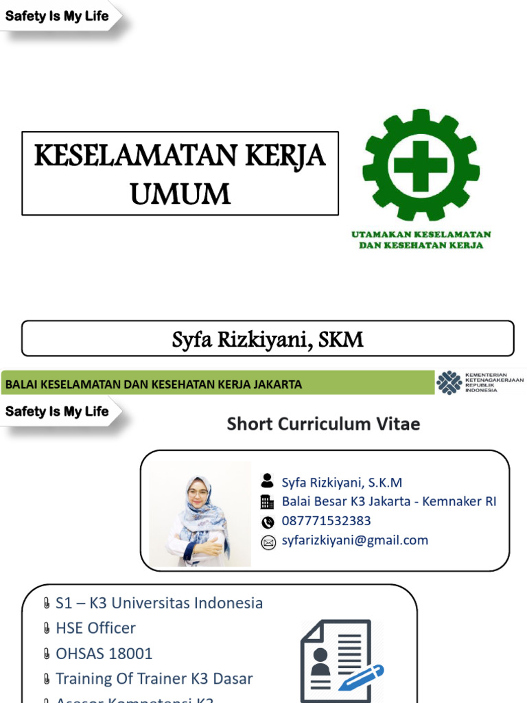 Syfa-Keselamatan Kerja Umum 2023 | PDF