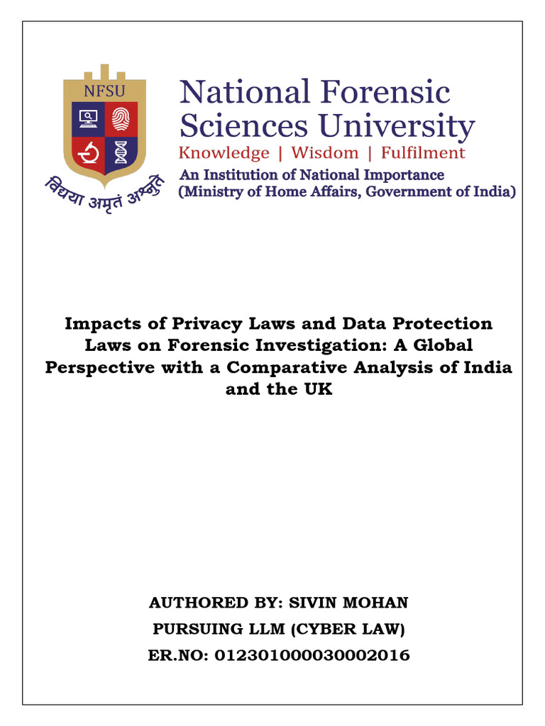 India Uk Privacy Law and Data Protection | PDF | Privacy | Right To Privacy