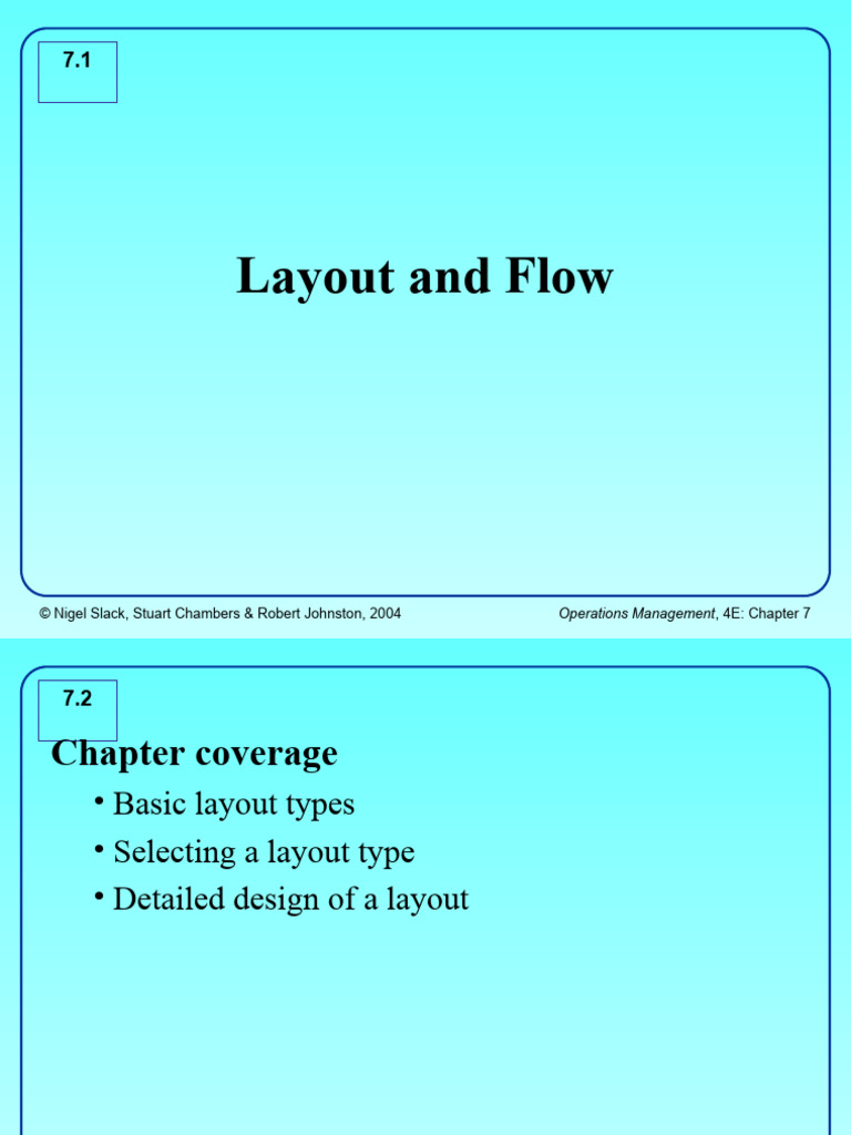 Layout Types in Operations Management | PDF