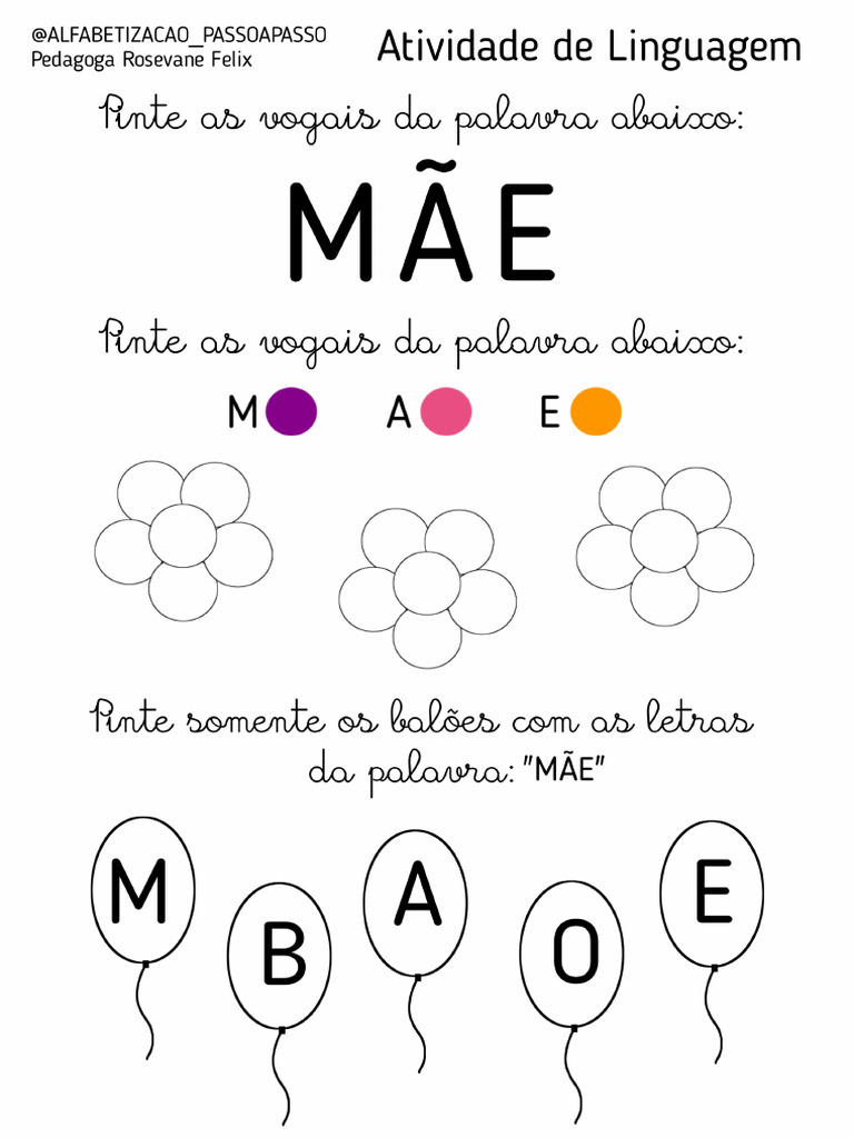 Atividade de Linguagem MÃE | PDF