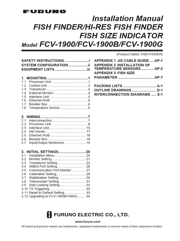 FCV-1900 Installation Manual | PDF | Electrical Connector | Hdmi