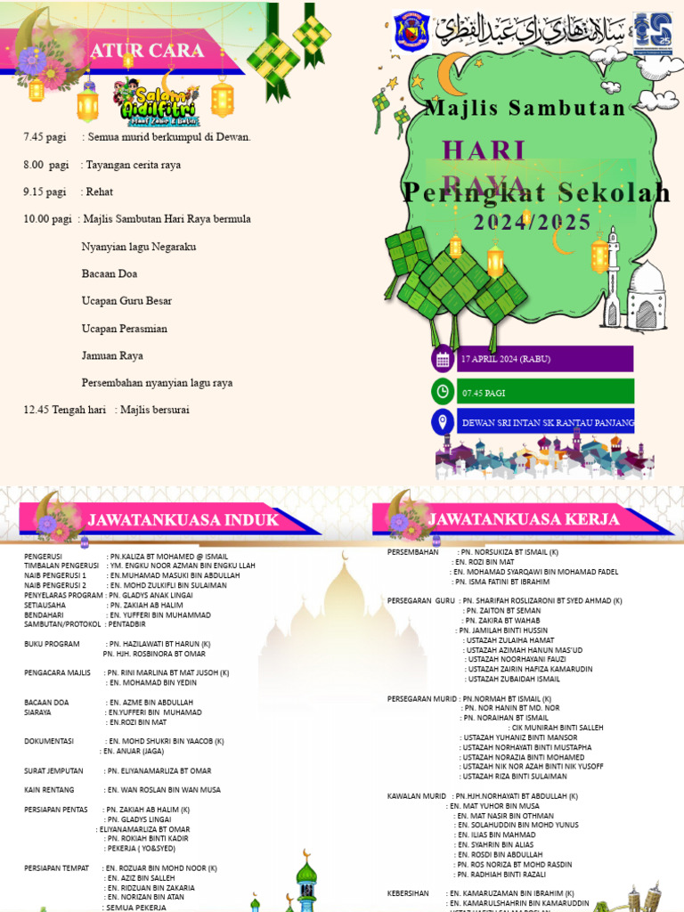 Buku Program Hari Raya 2024 | PDF