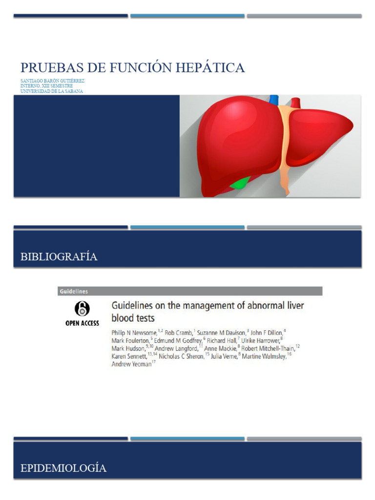 Pruebas de Función Hepática | PDF | Hepatitis | Transaminasa
