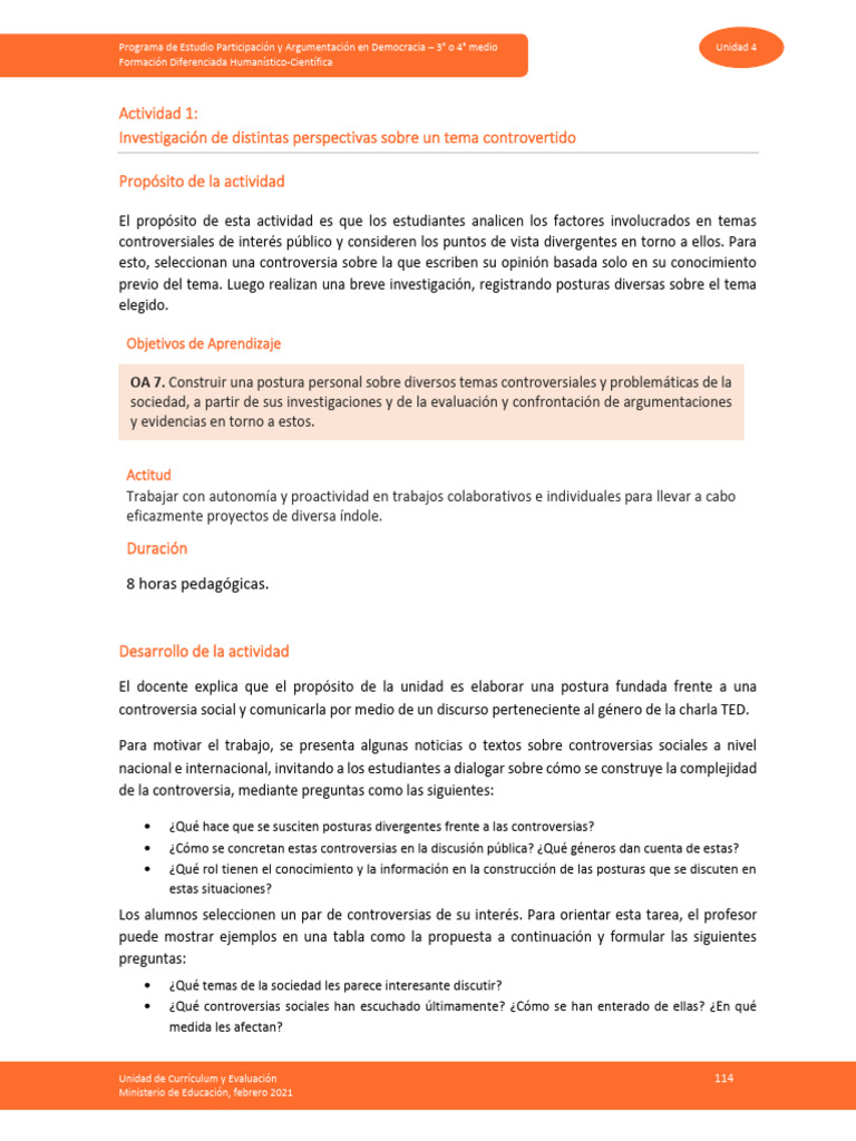 Unidad IV Tema 1 | PDF | Maestros | Plan de estudios