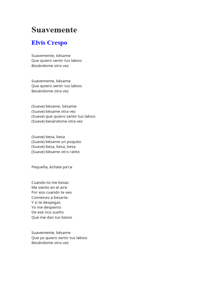 Suavemente | PDF