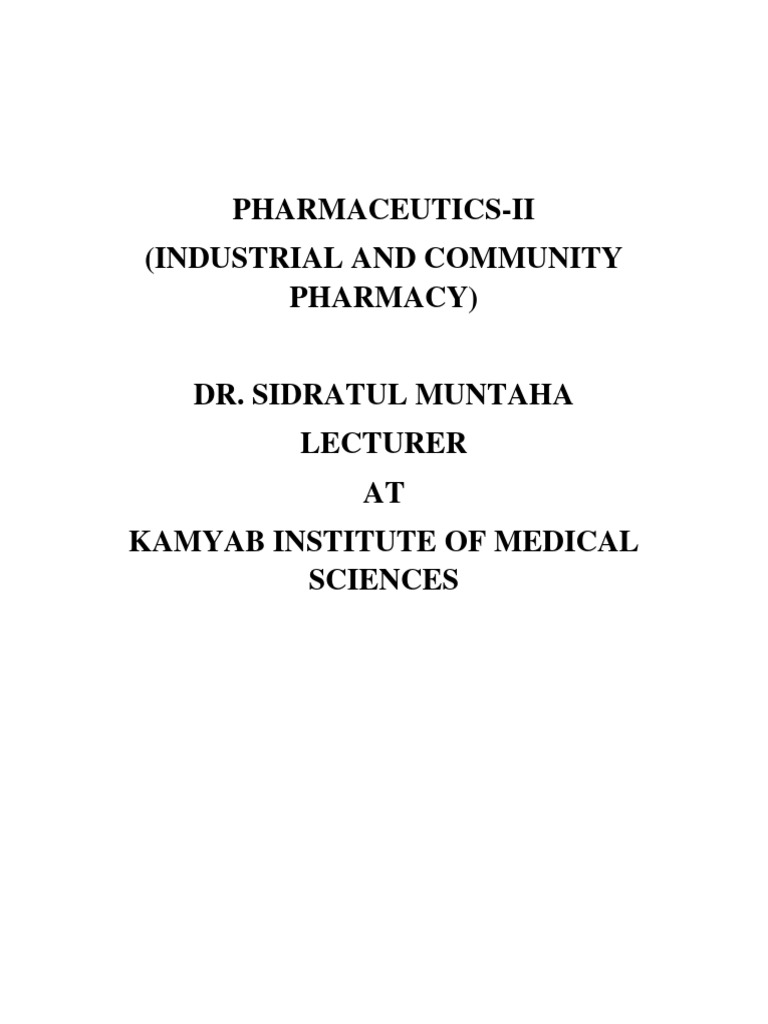Pharmaceutics Ii Practicals Pdf Topical Medication Tablet