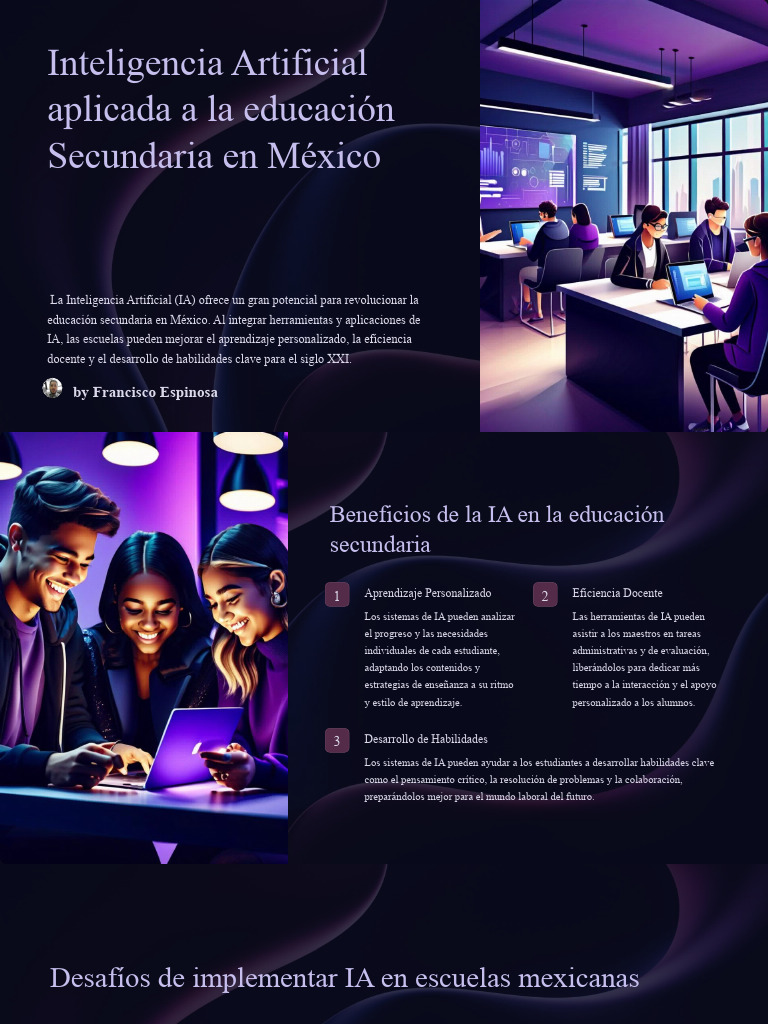 IA en Educación Secundaria México | PDF | Inteligencia artificial ...