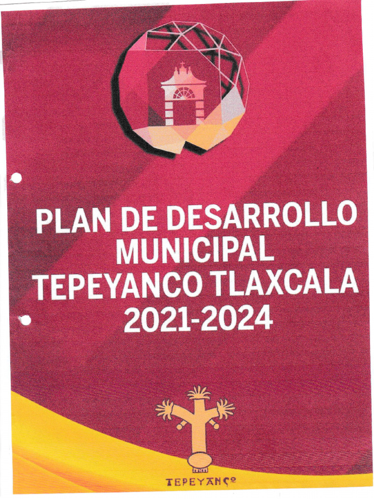 Plan de Desarrollo Municipal Tepeyanco 2021-2024 | PDF | Planificación ...