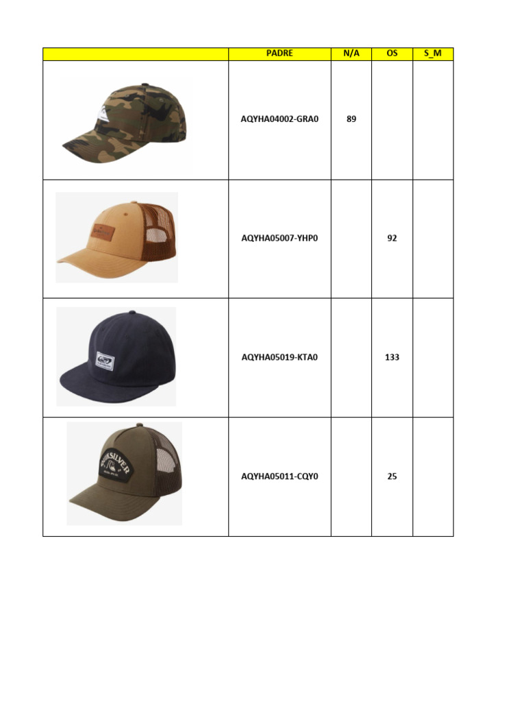Catalogo Gorras 1 Pdf