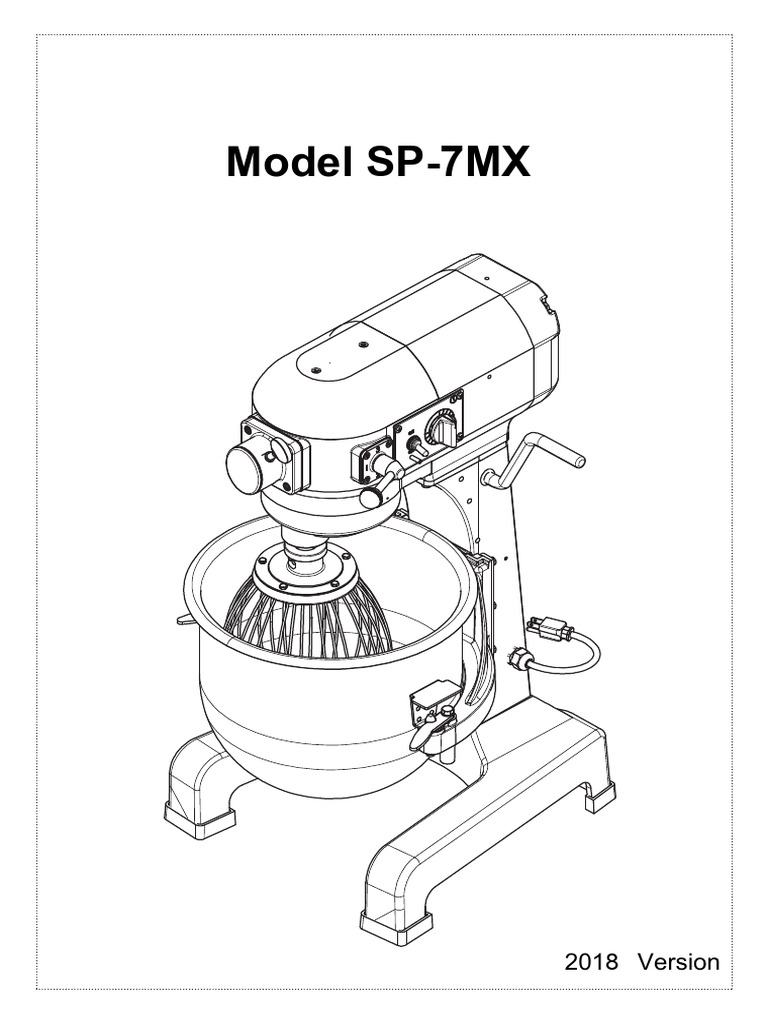 SP-7MX Batidora Orbital Parts List | PDF