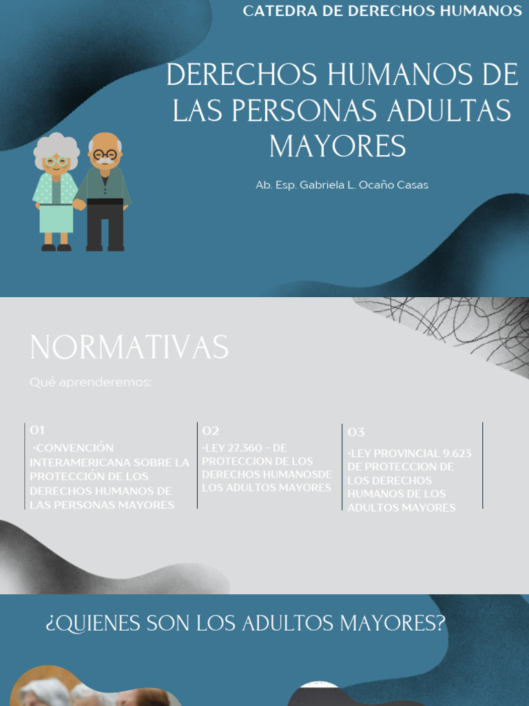 ADULTOS MAYORES - CATEDRA DERECHOS HUMANOS | PDF | Convenio europeo de ...