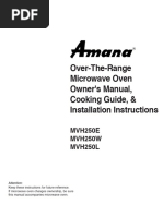 Sharp R937 Oven Manual | PDF | Oven | Grilling
