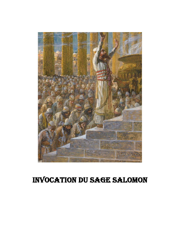 Invocation Kabbalistique de Salomon | PDF | Philosophie | Religion et ...