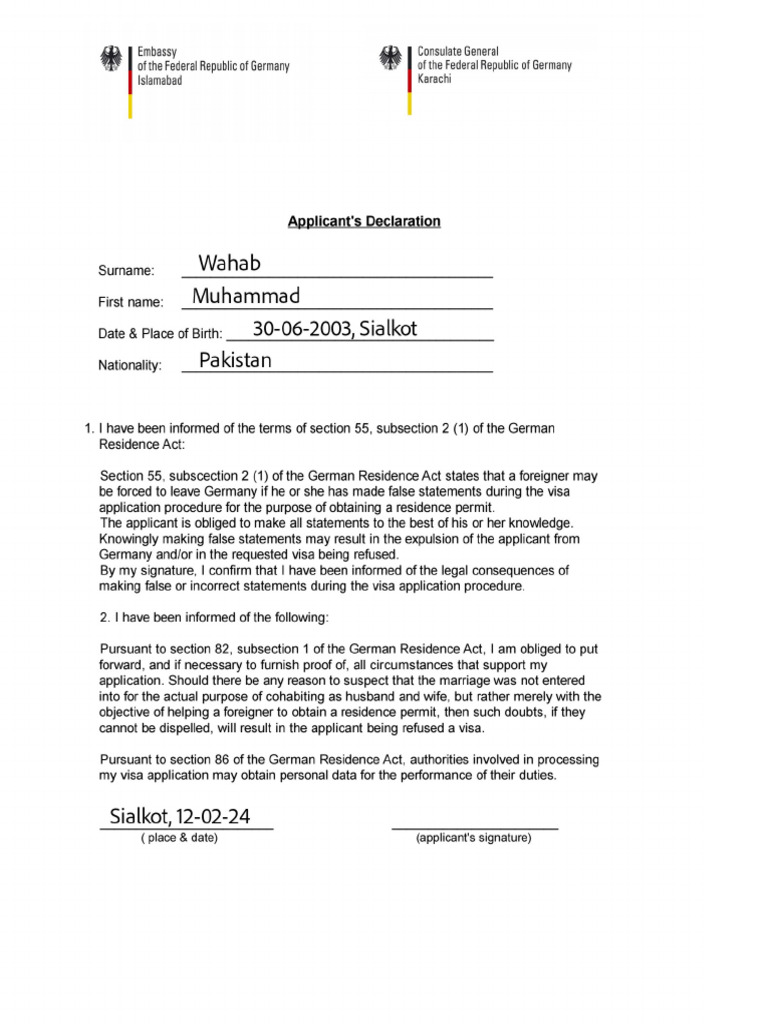 Declaration | PDF
