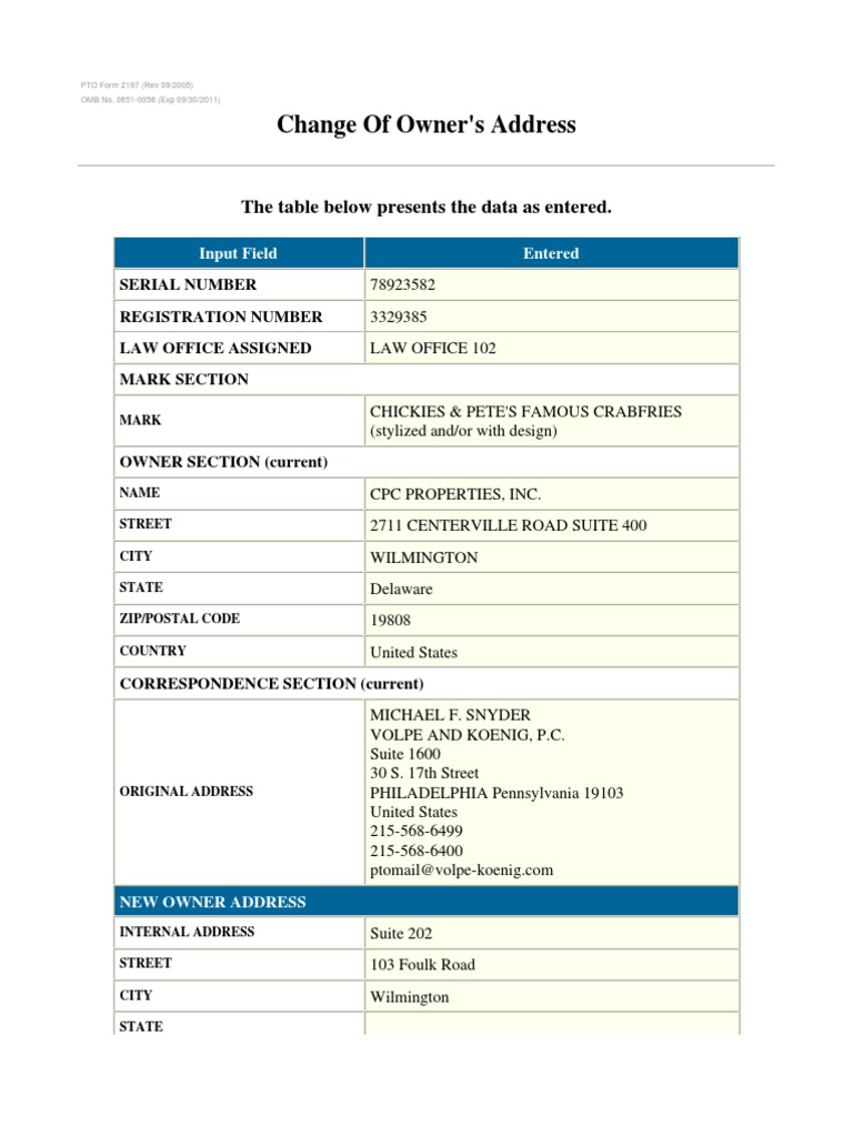 Changeofaddress | PDF