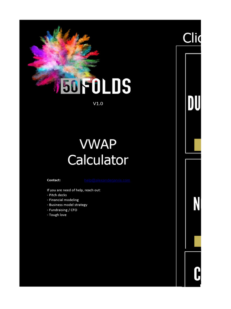 VWAP Calculator | PDF | Business Economics | Financial Economics