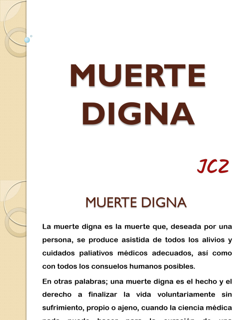 MUERTE DIGNA (1) | Descargar gratis PDF | Cuidados paliativos ...