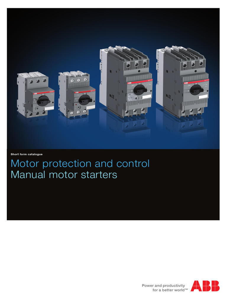 Manual Motor Starters 9AKK106354A1394 | PDF | Electromagnetism ...