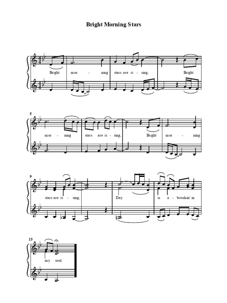 Bright Morning Stars | PDF