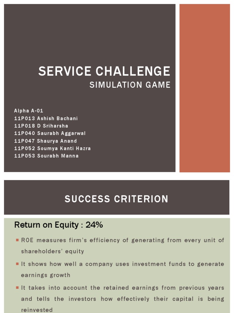 Service Challenge Strategy | PDF
