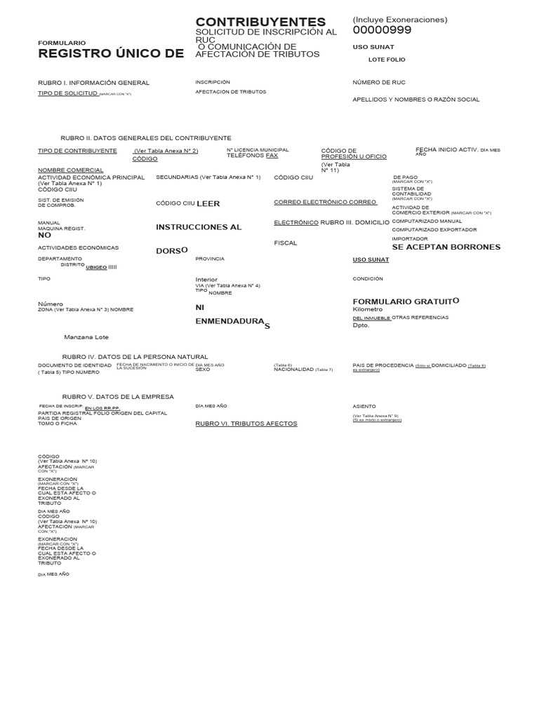 Formulario 2119 | PDF | Documento de identidad