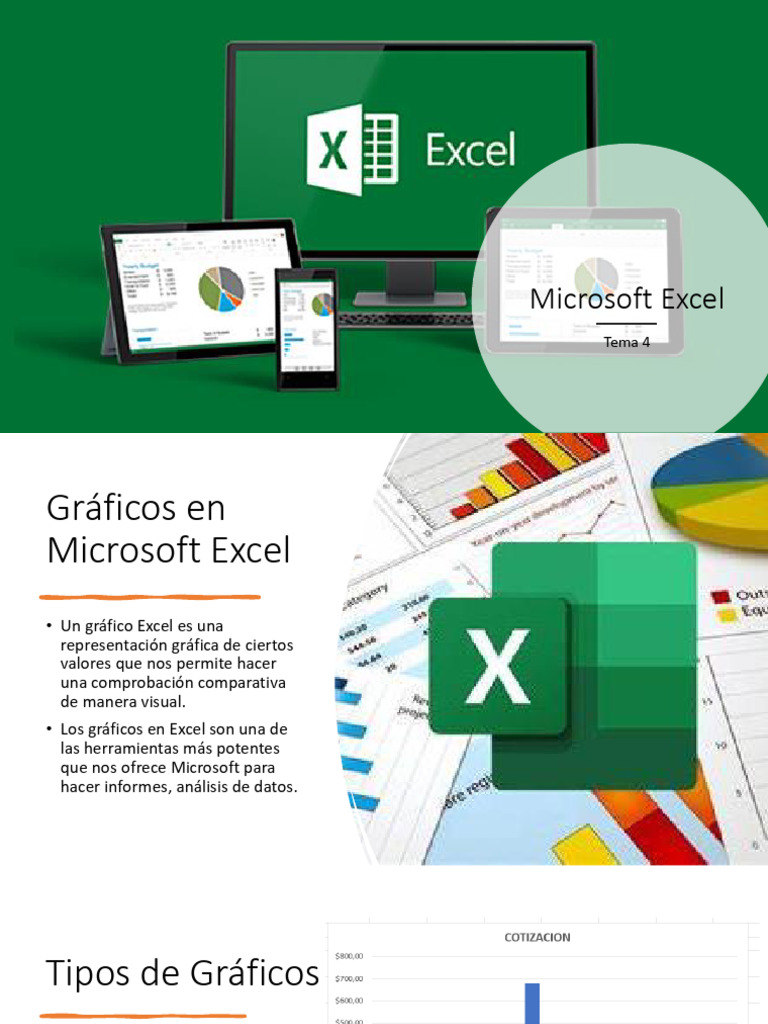 Tipos de Gráficos en Excel: Guía Completa | PDF | Microsoft Excel ...