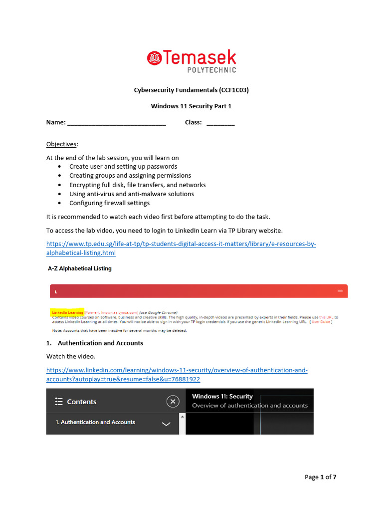 Windows 11 Security Lab Guide | PDF | Computer File | System Software