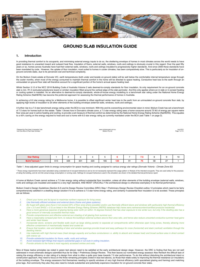 Ground Slab Insulation Guide | PDF | Building Insulation | Window
